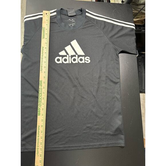 Adidas Y2K Soccer Training Jersey Black 3 Stripe Size Medium Athletic - Picture 5 of 11